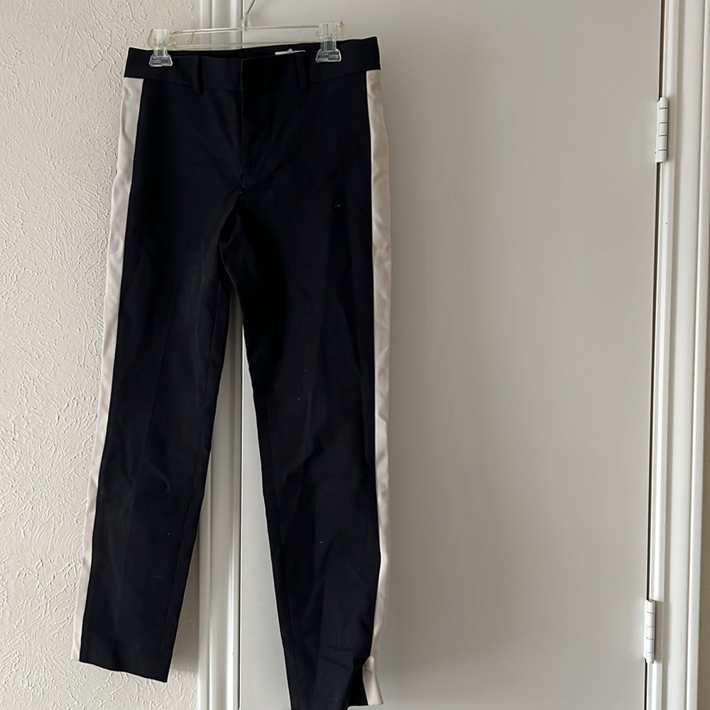 Club Monaco Navy Pants with White Stripe